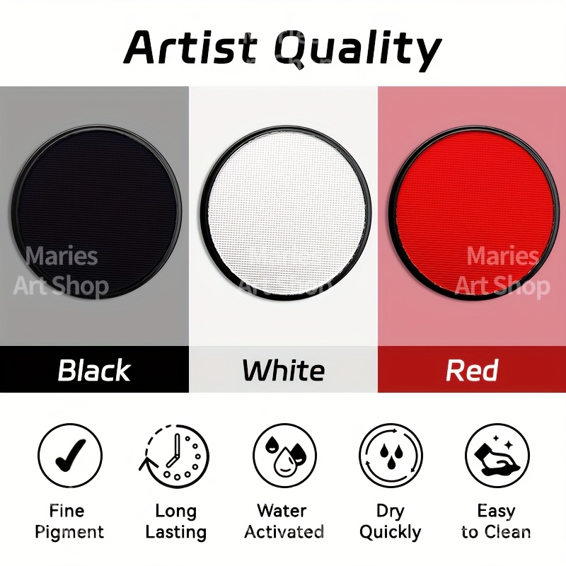 5pcs Black&Clown White 30g Pai - Cosplay Prop Paint ulasan dan harga