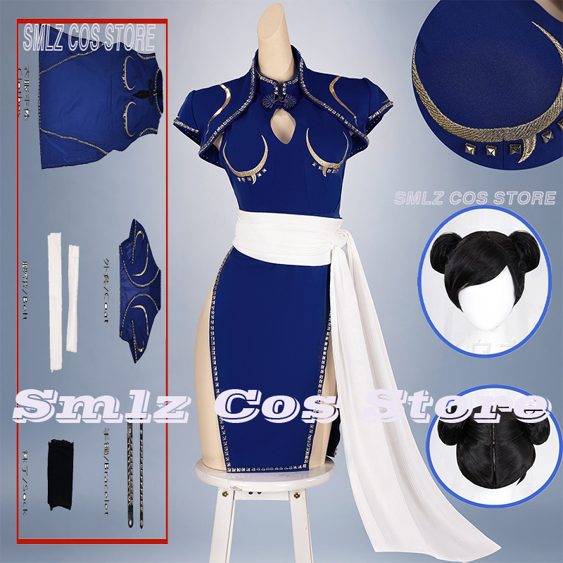Blue Chun-Li Cosplay Costume A - Cosplay Prop Making ulasan dan harga